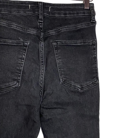 We The Free Black High Rise Jeggings Stretch Raw Hem Free People Jeans 29 - Picture 12 of 16